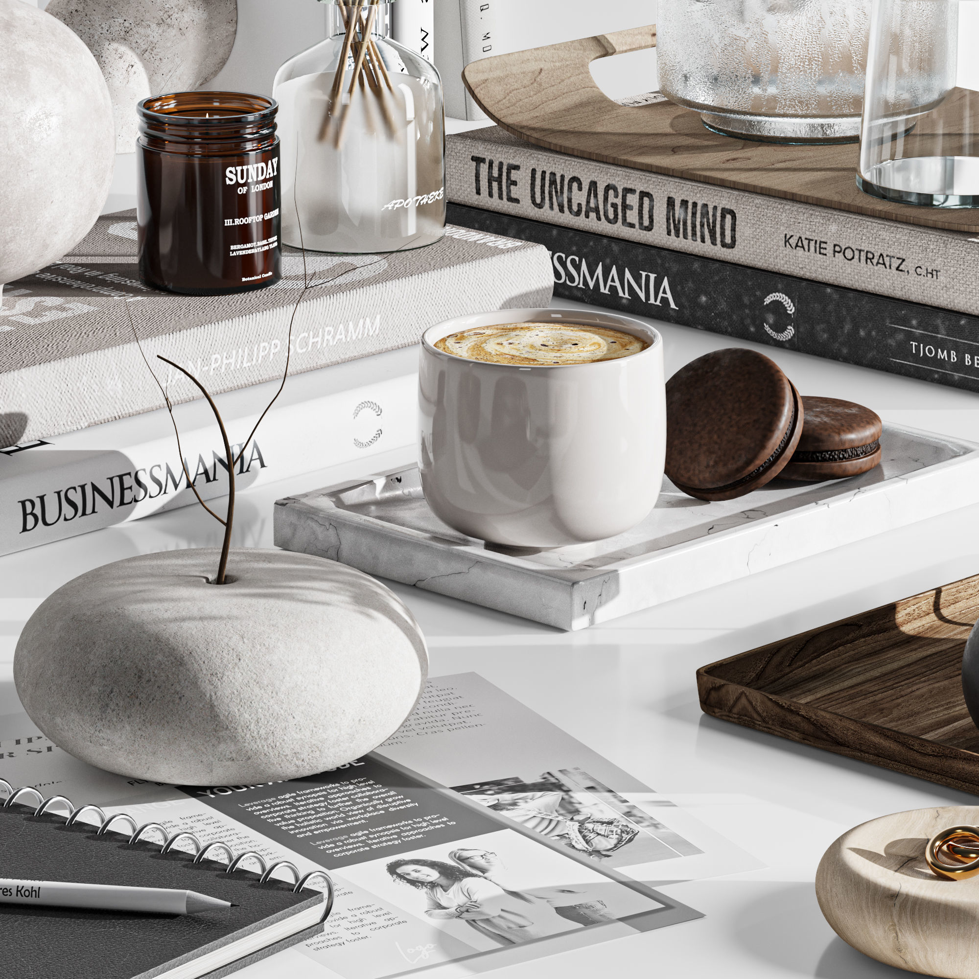 Decorative Set37 3D model_3