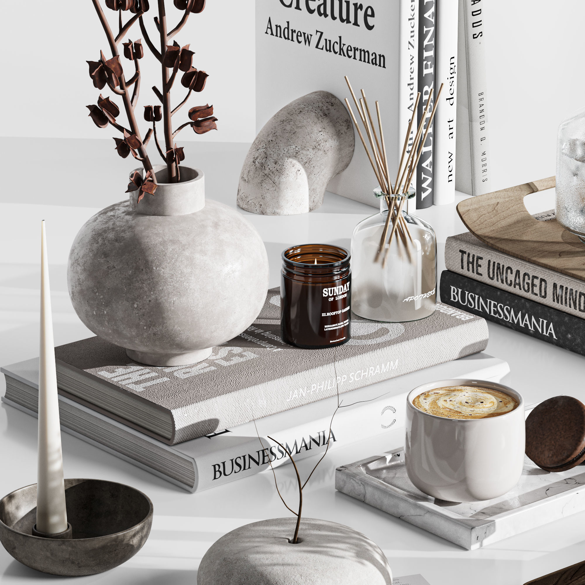 Decorative Set37 3D model_5