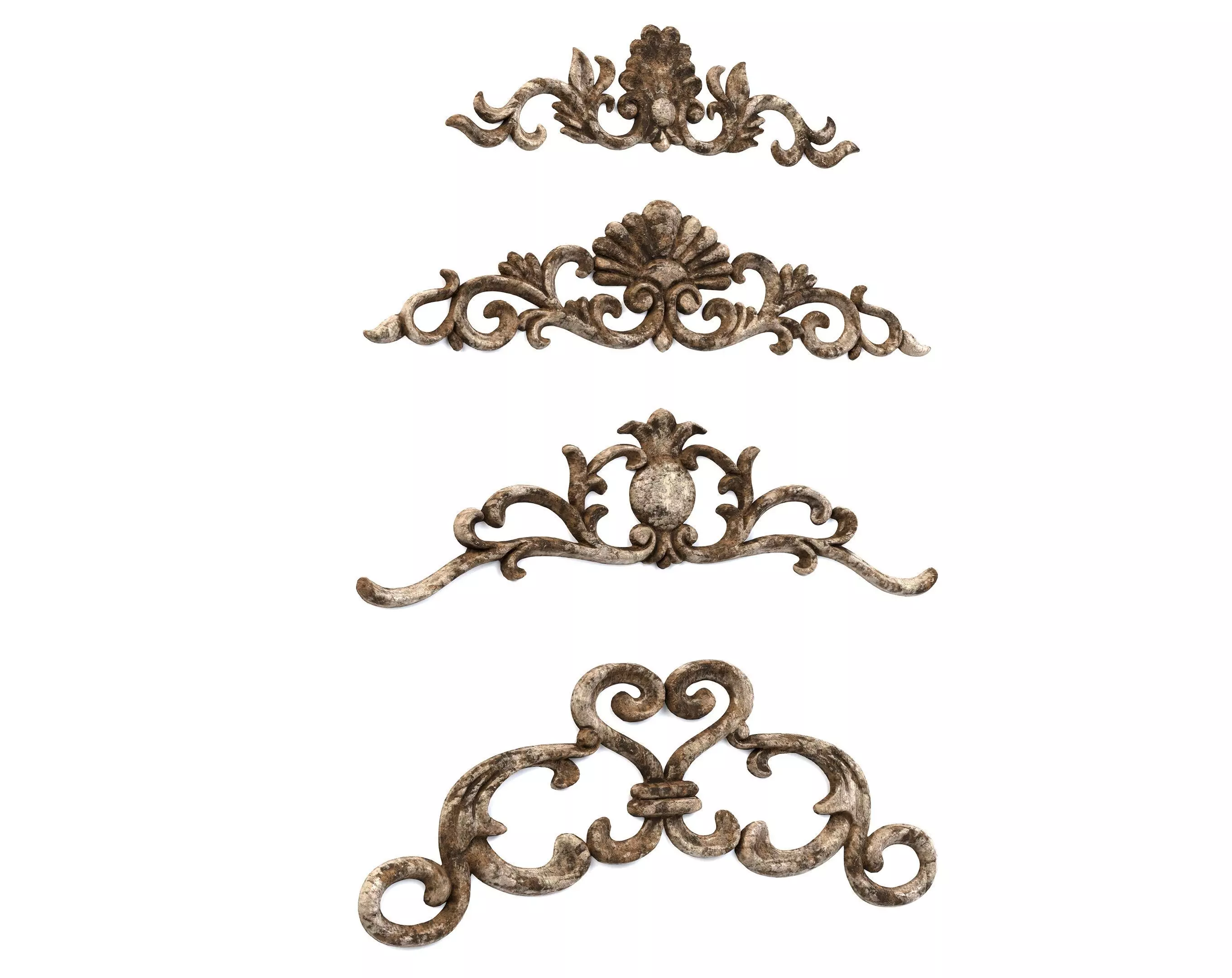 4 Low-Poly Ornament Vol 09-4 Low-poly 3D model_0