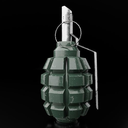 Grenade F1  Free low-poly 3D model