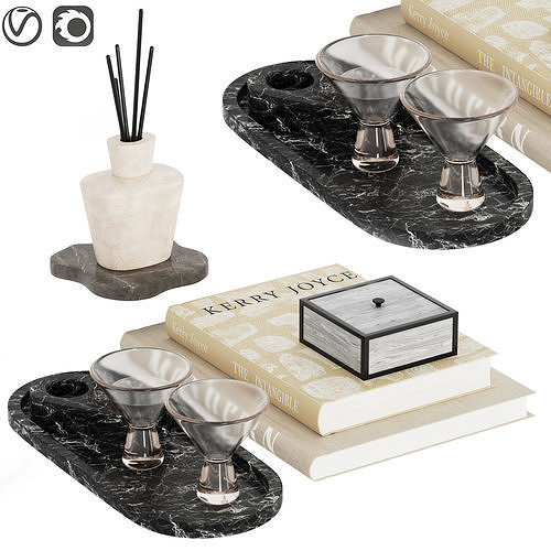 Decorative set 3 Free 3D model