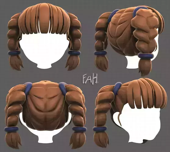 Base Hair for girl V57