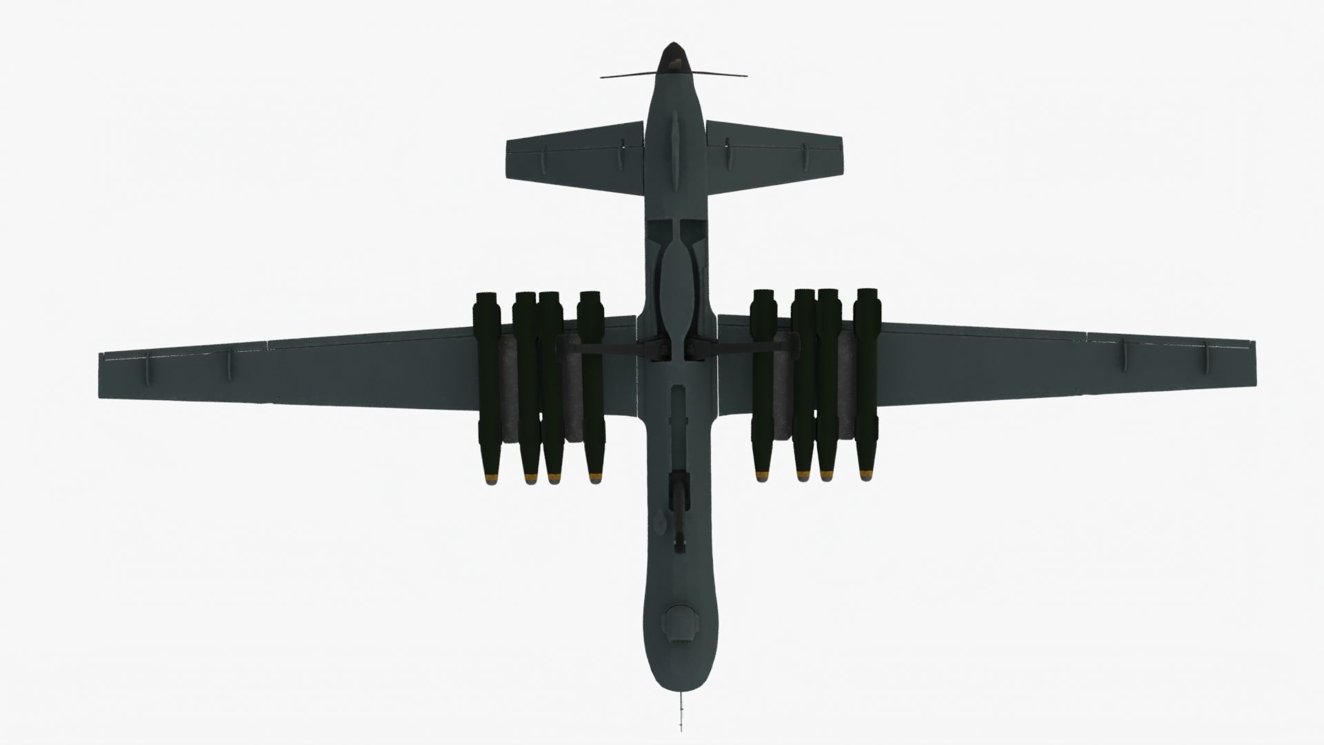 UDIM 8K Unmanned Combat Air Vehicle MQ 9 Reaper UAV 3D model_6