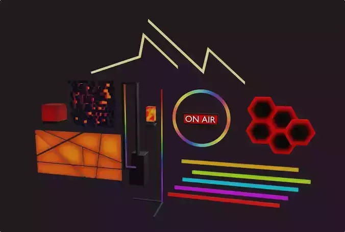Lighting rgb decoration lamp collection pack 