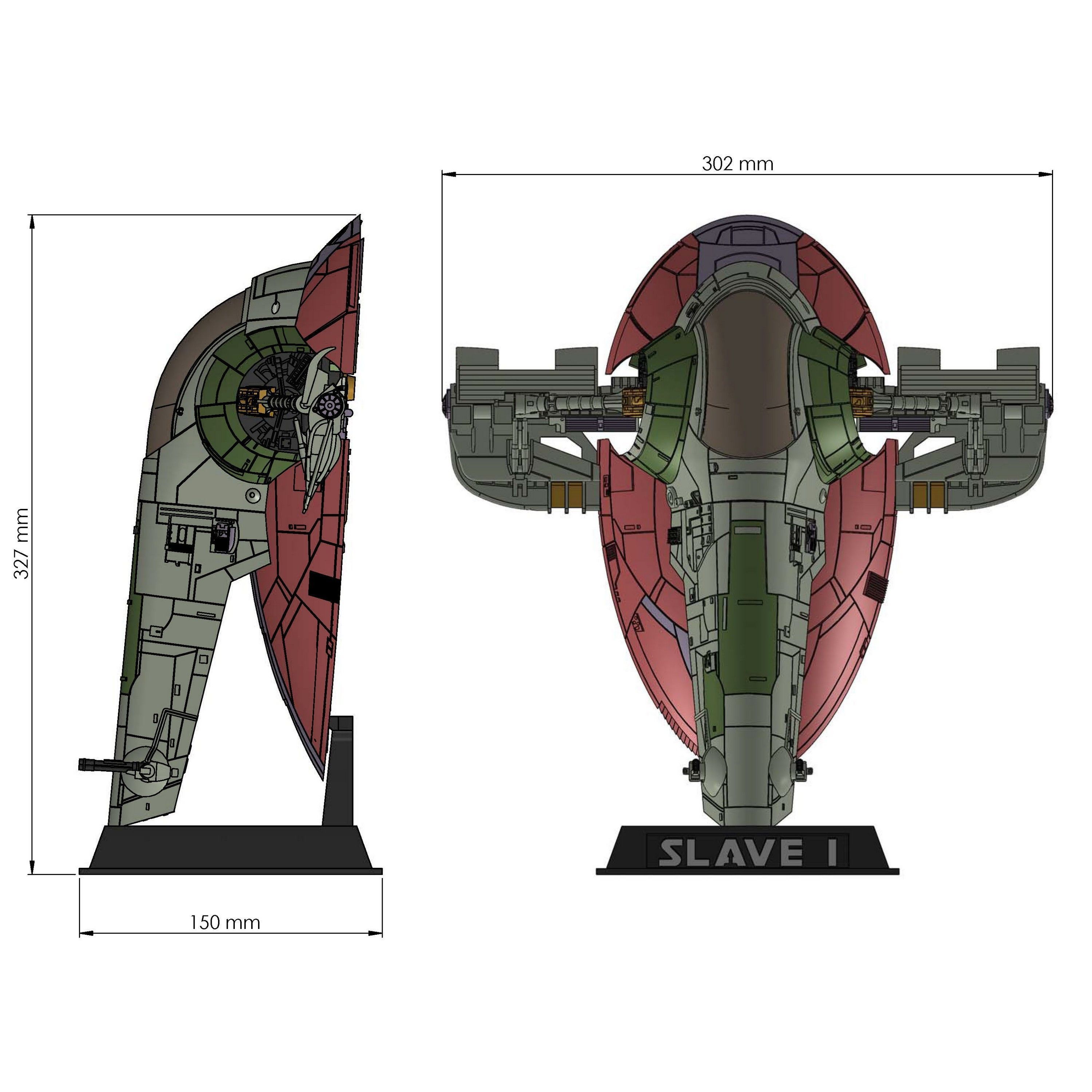 STAR WARS BOBA FETT SLAVE 1 READY TO PRINT 3D print model_5
