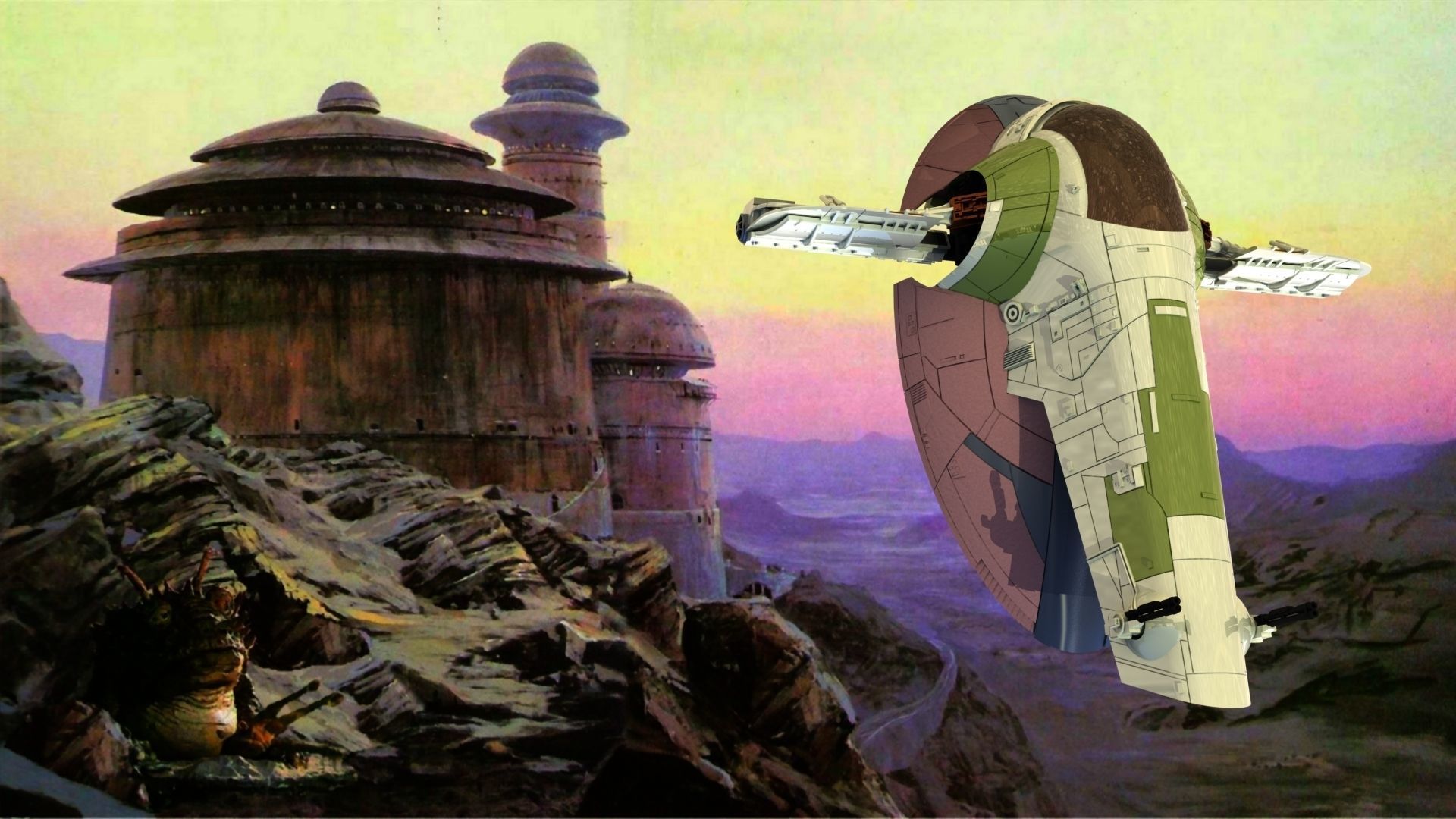 STAR WARS BOBA FETT SLAVE 1 READY TO PRINT 3D print model_3