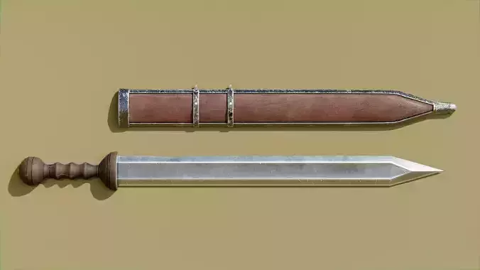 Gladius Simple - Game Ready Low-poly 3D model