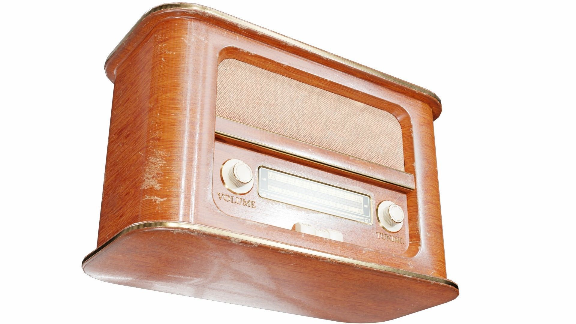 Old radio 3D model_4