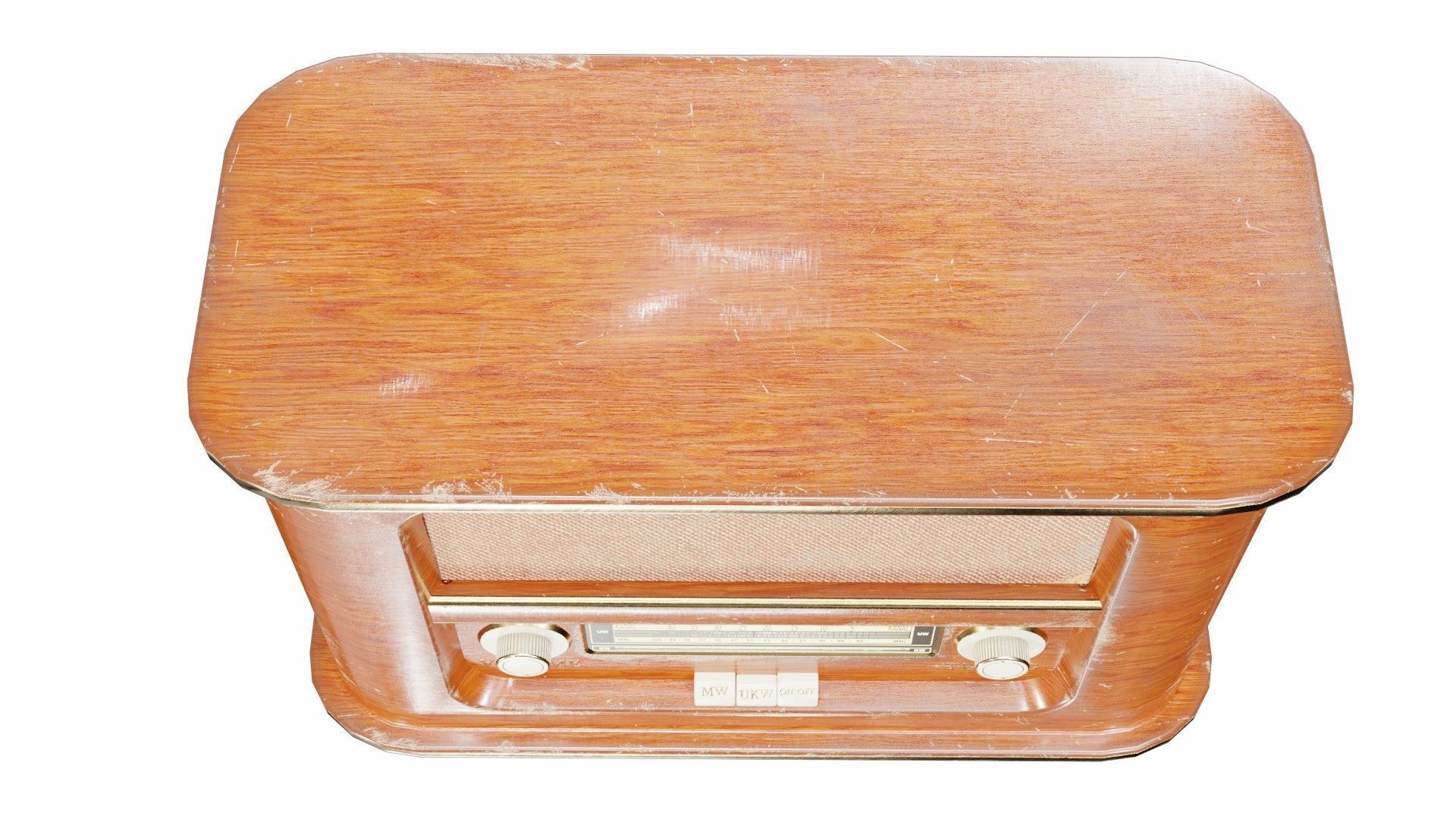 Old radio 3D model_3