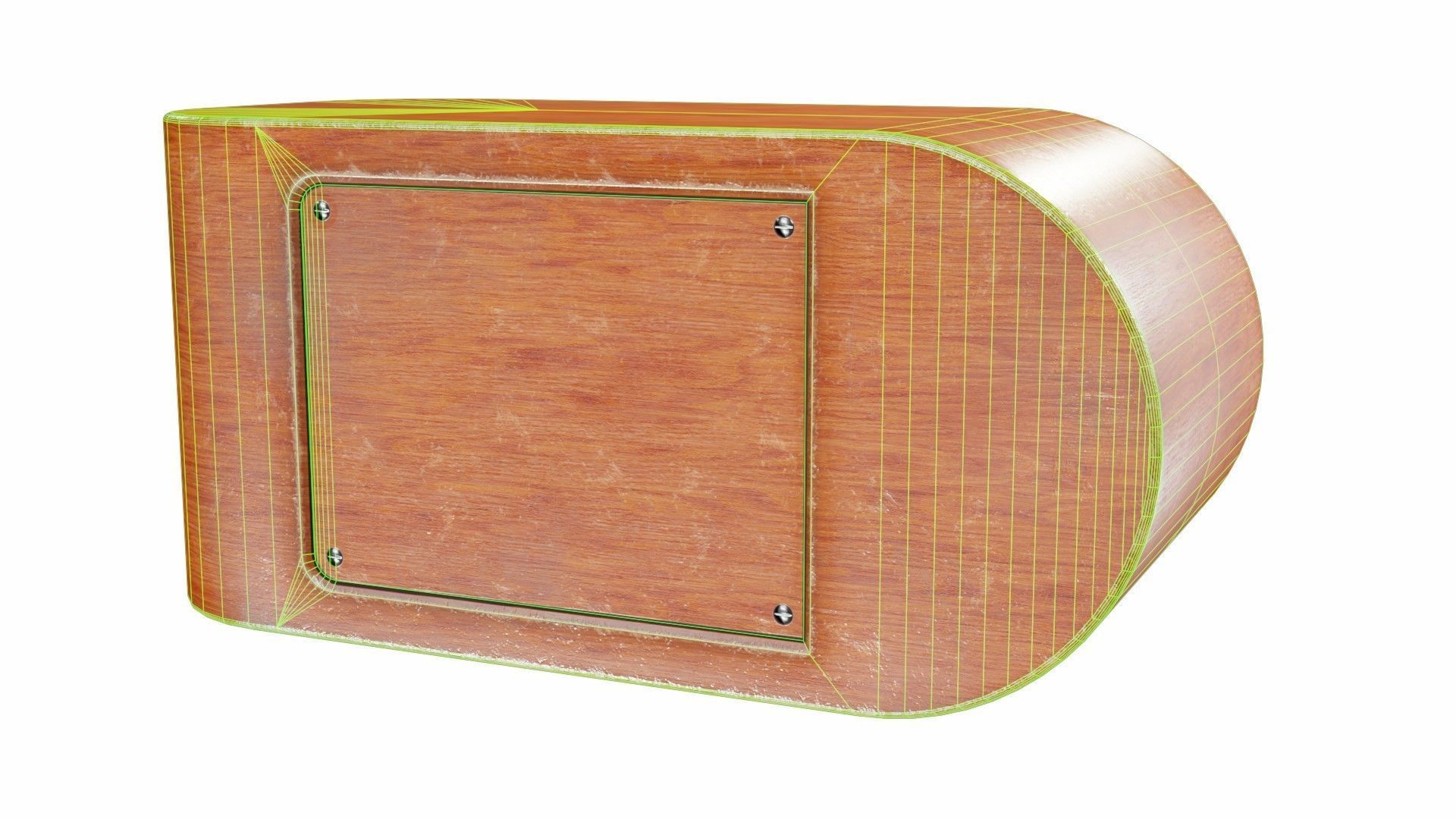 Radio Low-poly 3D model_6