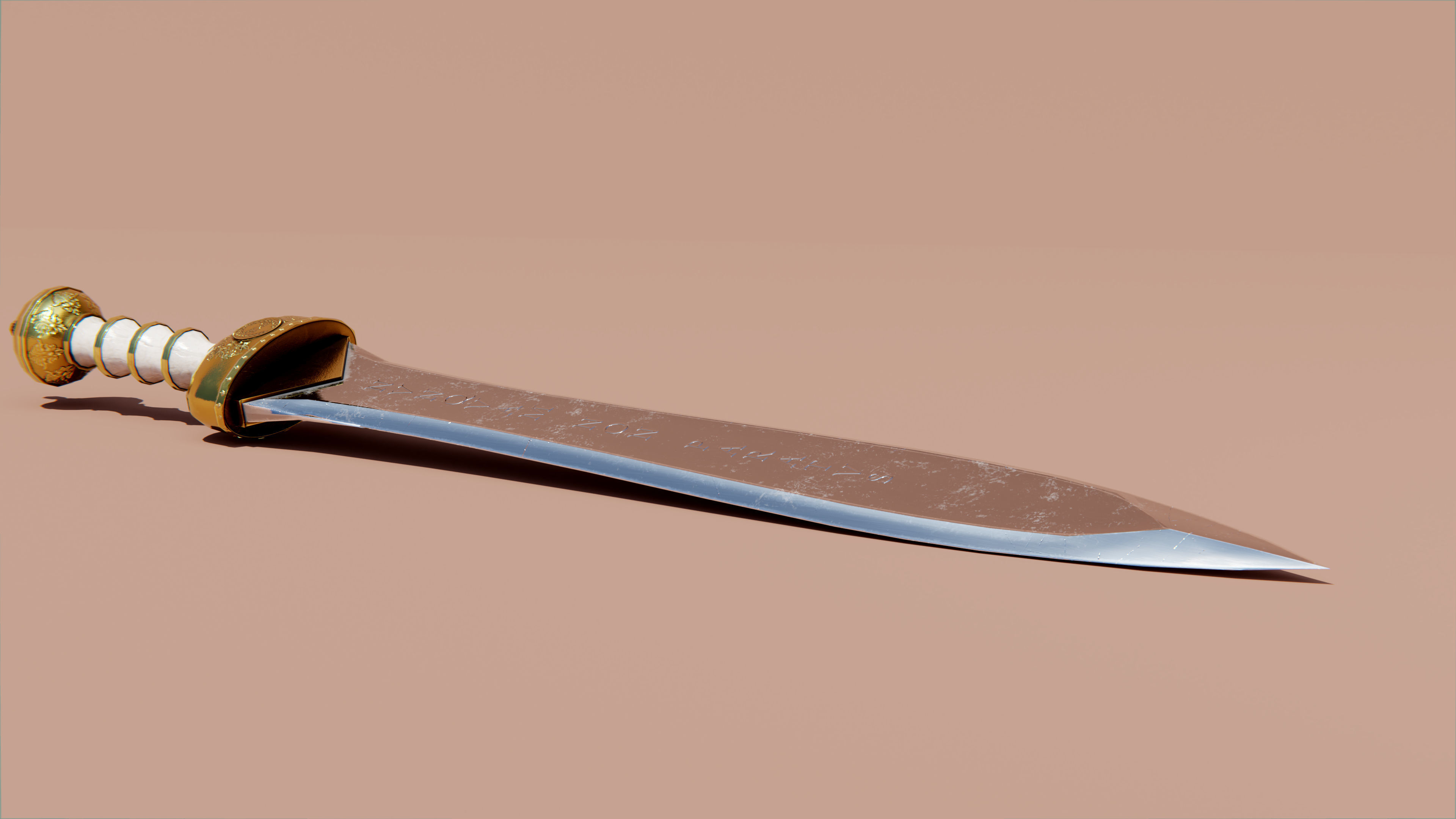 Gladius Decorated - PBR Game Asset Low-poly 3D model_2