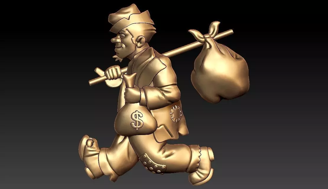 TINTIN EL CAPITAN HADDOCK 3D print model_0