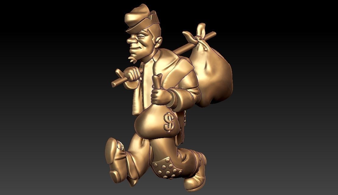 TINTIN EL CAPITAN HADDOCK 3D print model_1