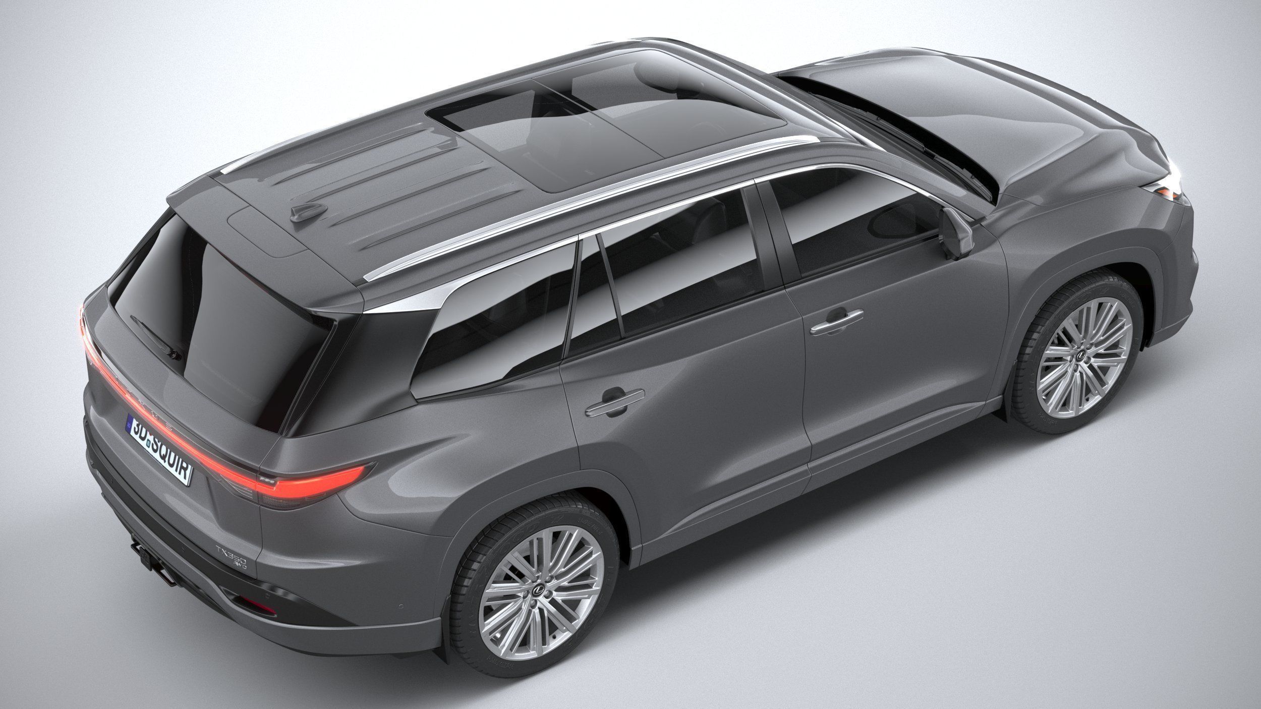 Lexus TX 350h 2024 3D model_10
