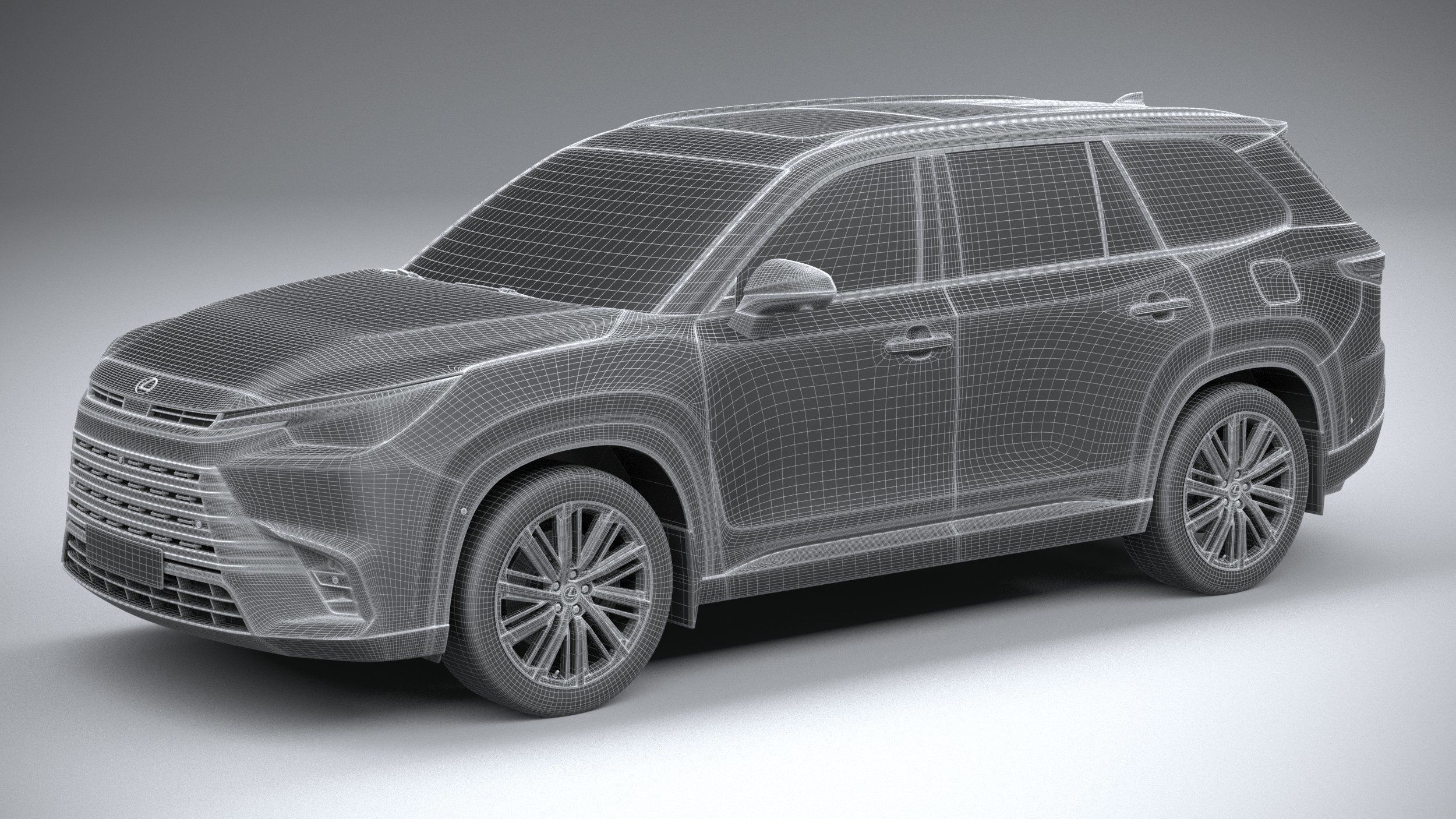 Lexus TX 350h 2024 3D model_25