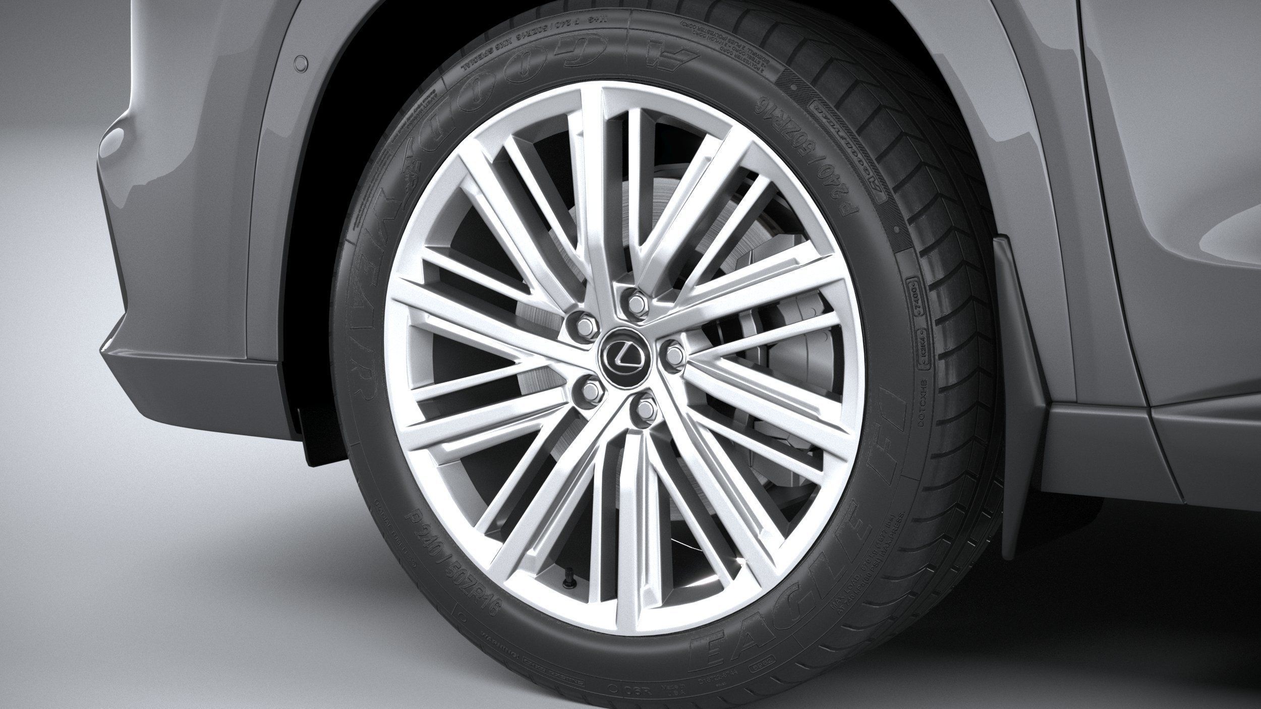 Lexus TX 350h 2024 3D model_16