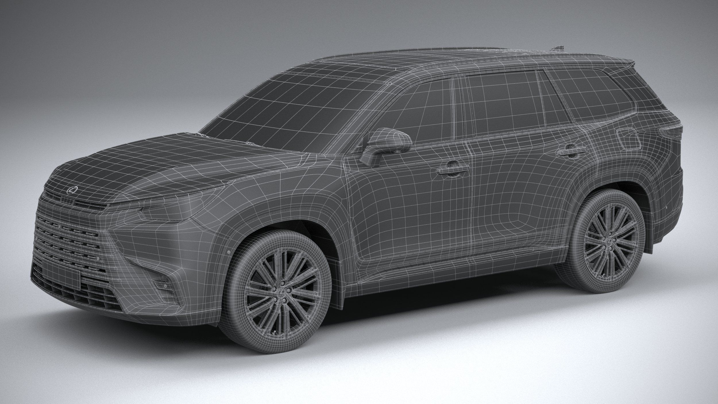 Lexus TX 350h 2024 3D model_27