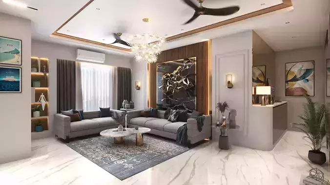 modern Livingroom with luxury