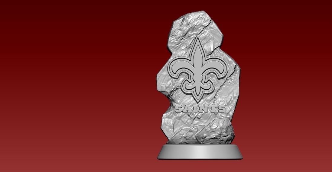 NFL NEW ORLEANS SAINTS STATUE - AMERICAN FOOTBALL - 3D MODEL 3D print model_1