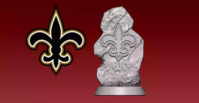 NFL NEW ORLEANS SAINTS STATUE - AMERICAN FOOTBALL - 3D MODEL 3D print model