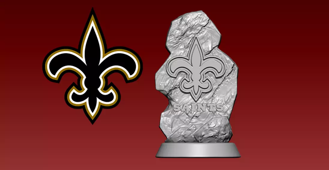 NFL NEW ORLEANS SAINTS STATUE - AMERICAN FOOTBALL - 3D MODEL 3D print model_0