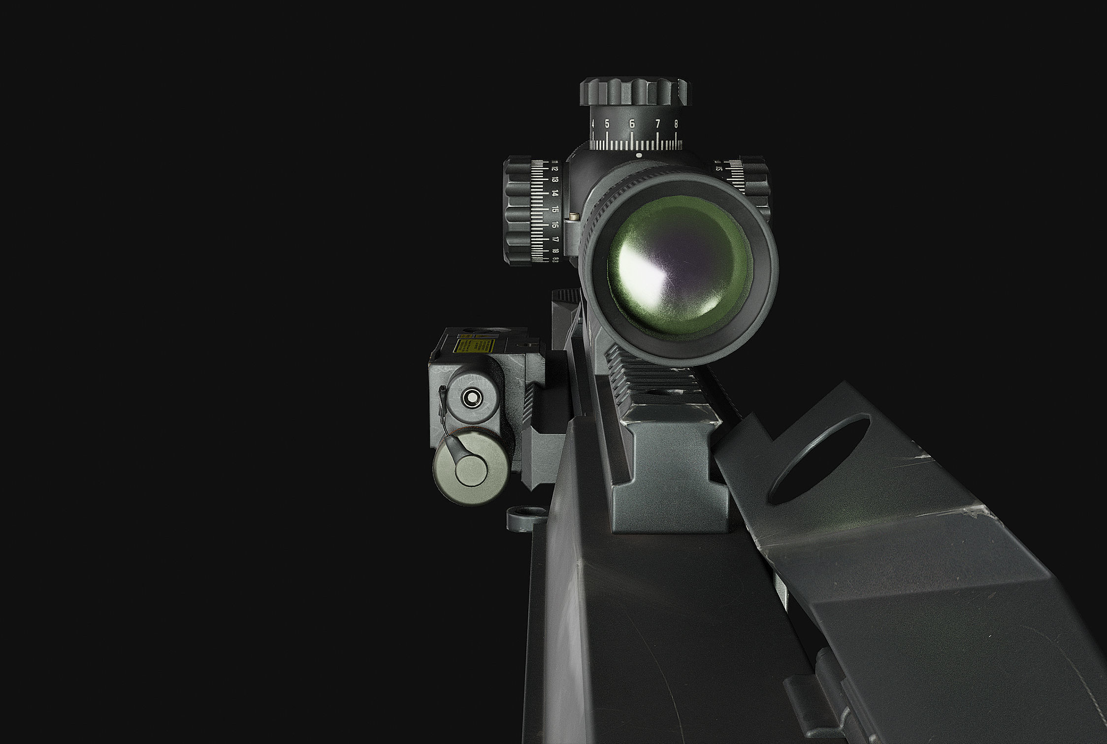 weapon - GM6 Lynx -  BMG sniper rifle Low-poly 3D model_16