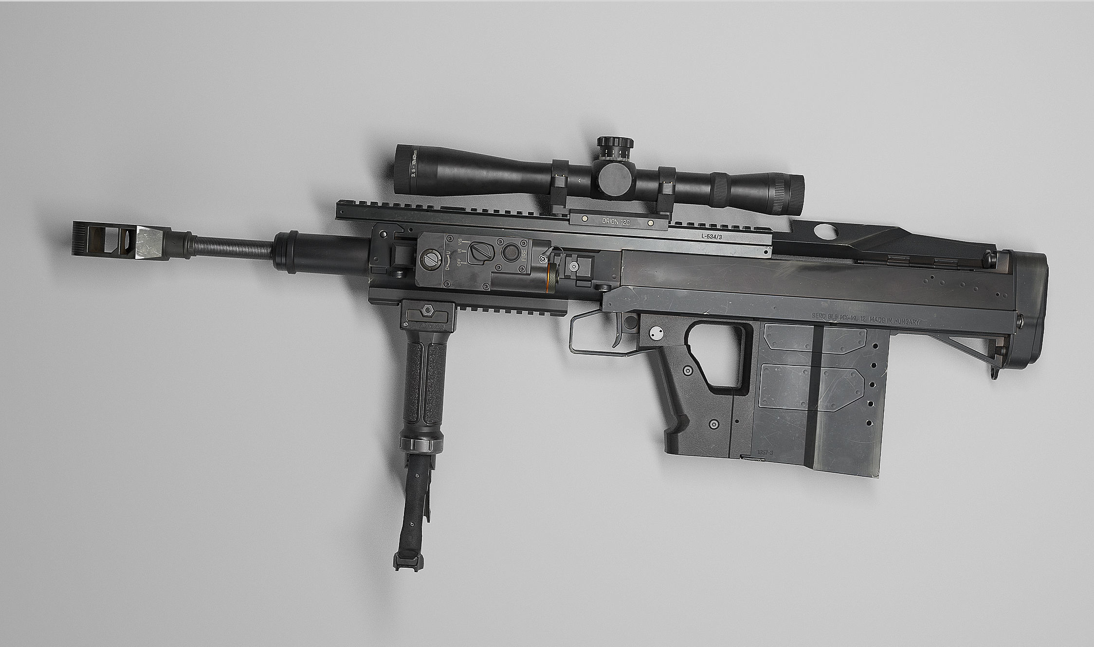 weapon - GM6 Lynx -  BMG sniper rifle Low-poly 3D model_1