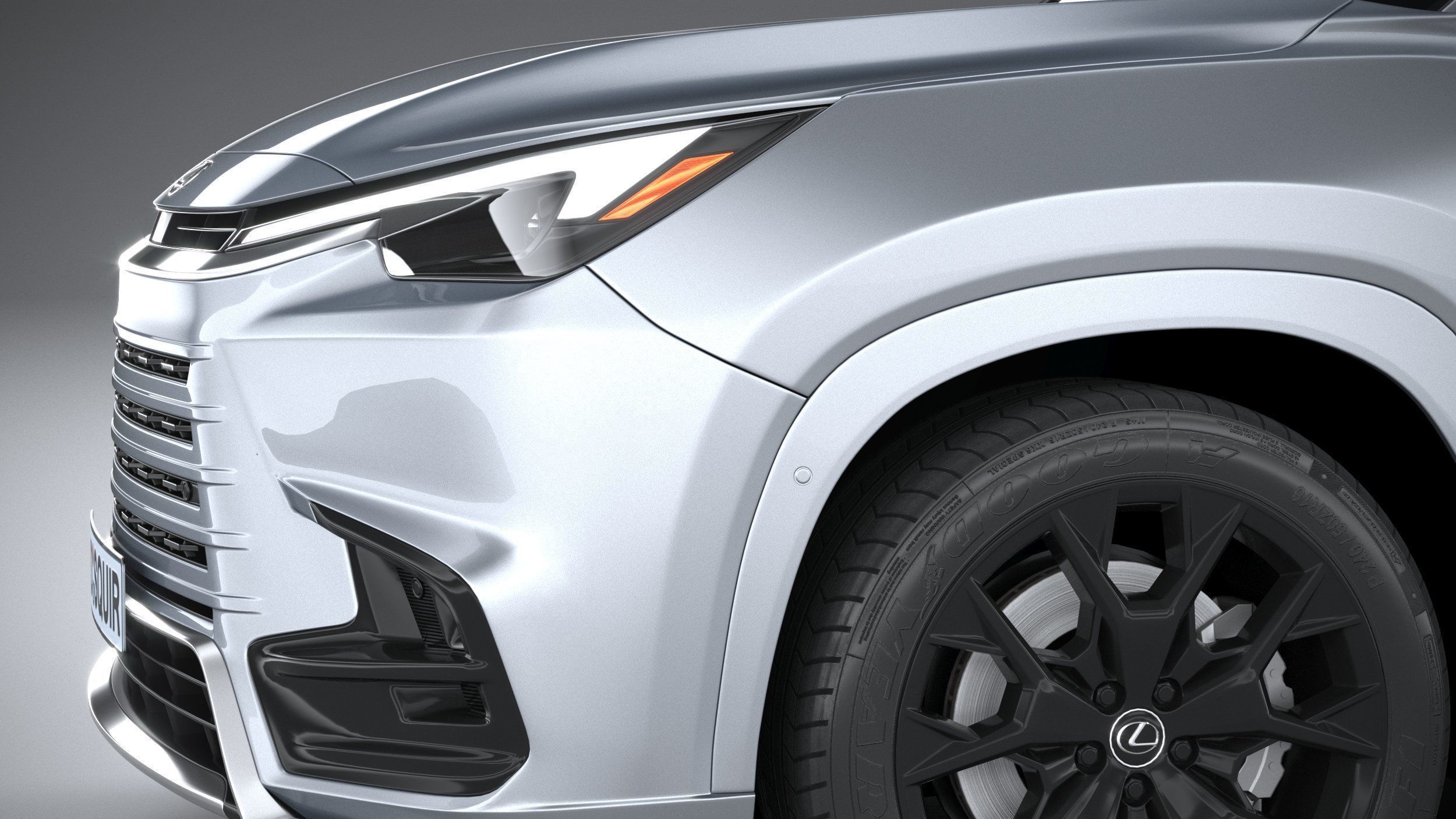 Lexus TX 500h 2024 3D model_3