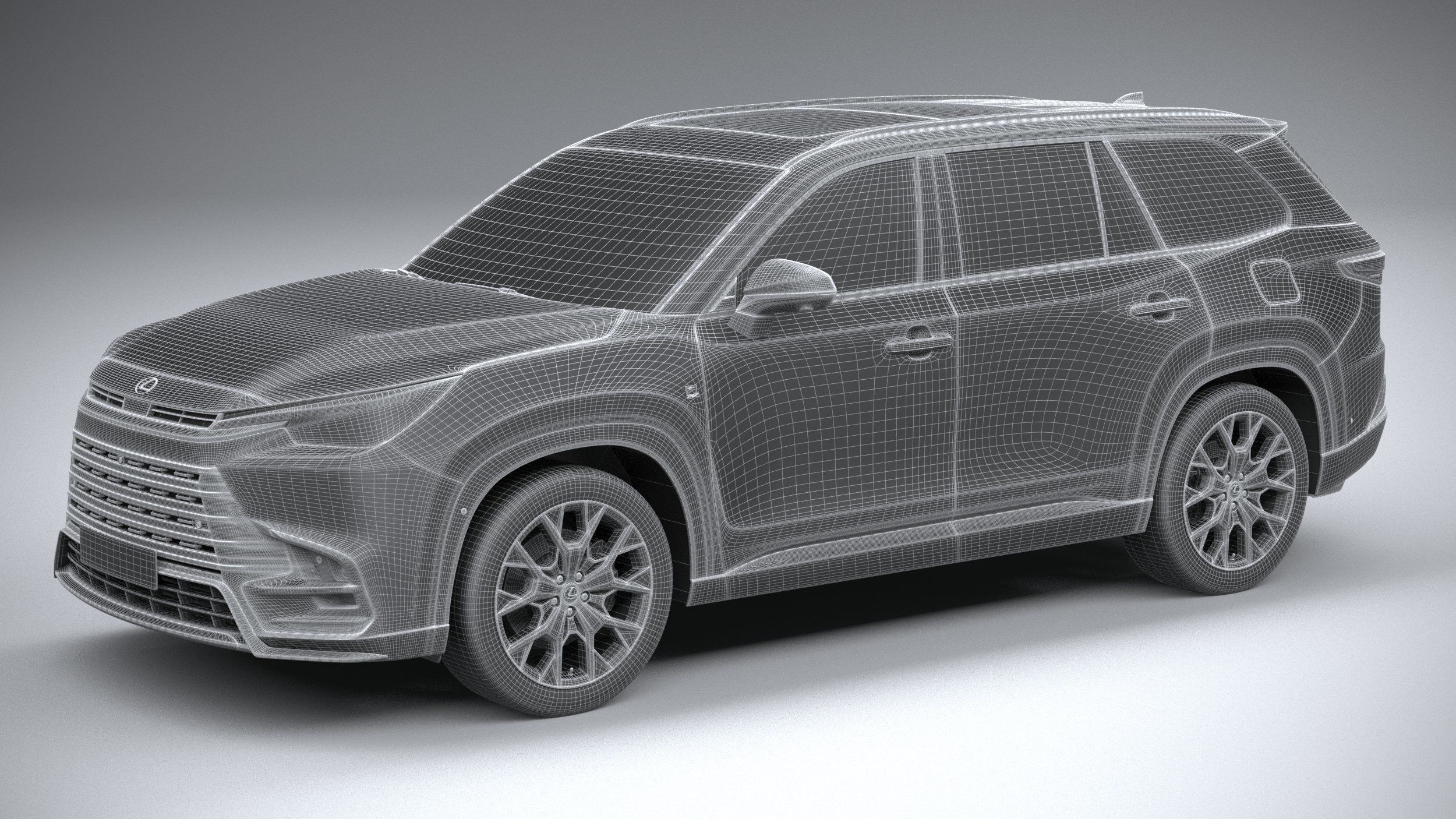 Lexus TX 500h 2024 3D model_26