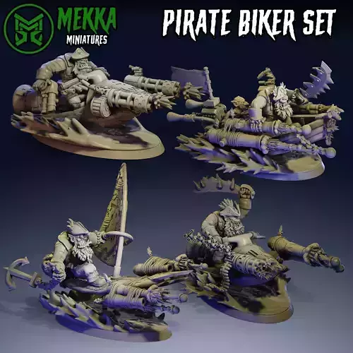 Pirate Orc Bikers