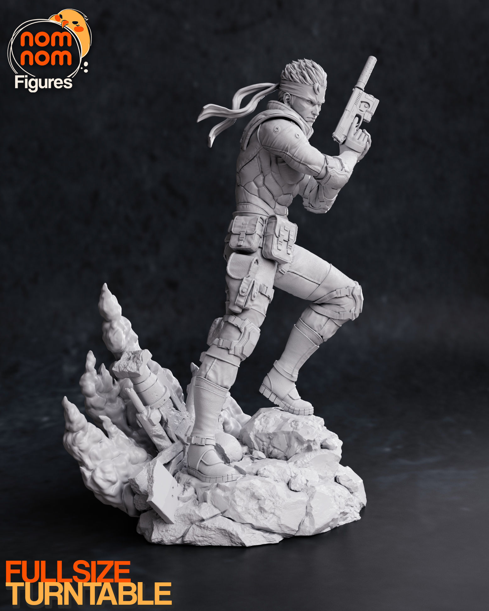 Solid Snake - Metal Gear Solid 3D print model_7