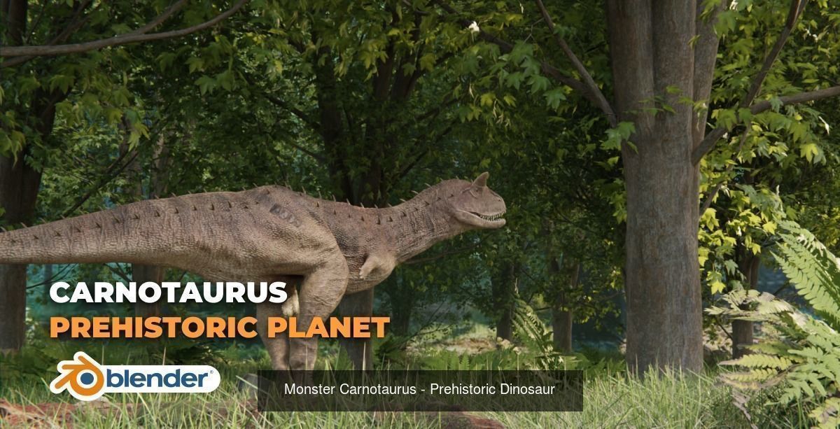 Monster Theropod Dinosaur 3D Model Collection_11