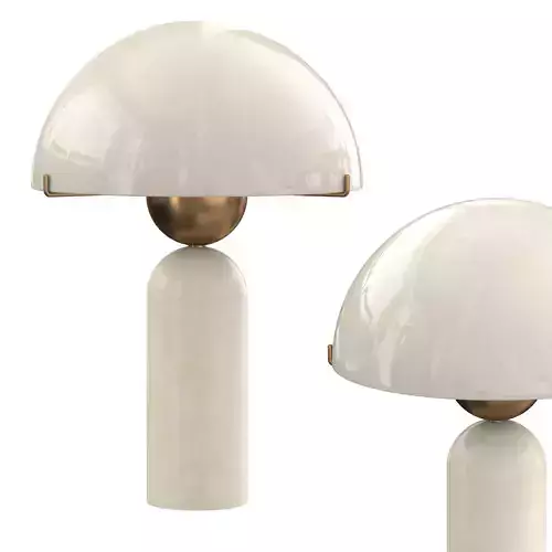 Peono White Alabaster table lamp