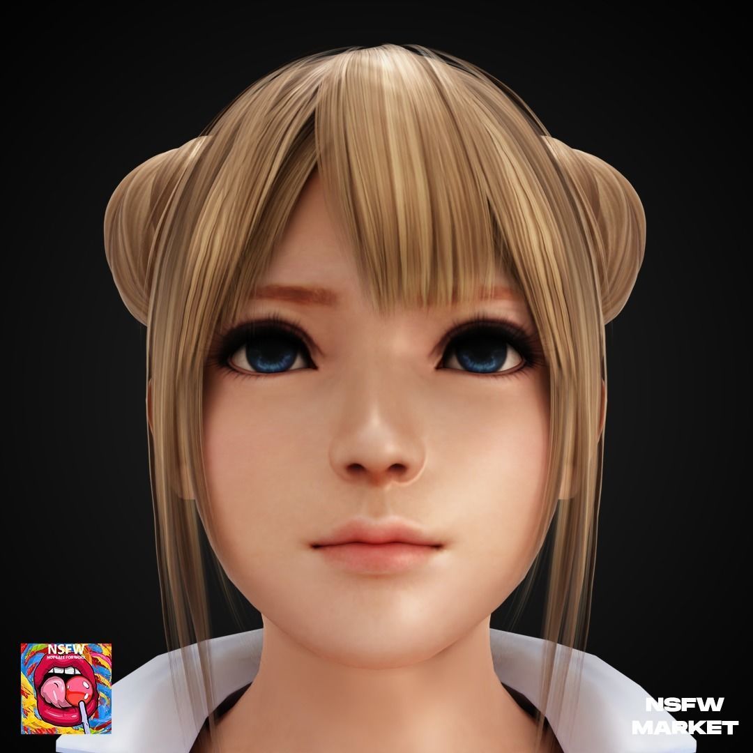 EXCLUSIVE EDITION RIGGED CHARACTER MARIE ROSE - SECRET CLASS Low-poly 3D model_2