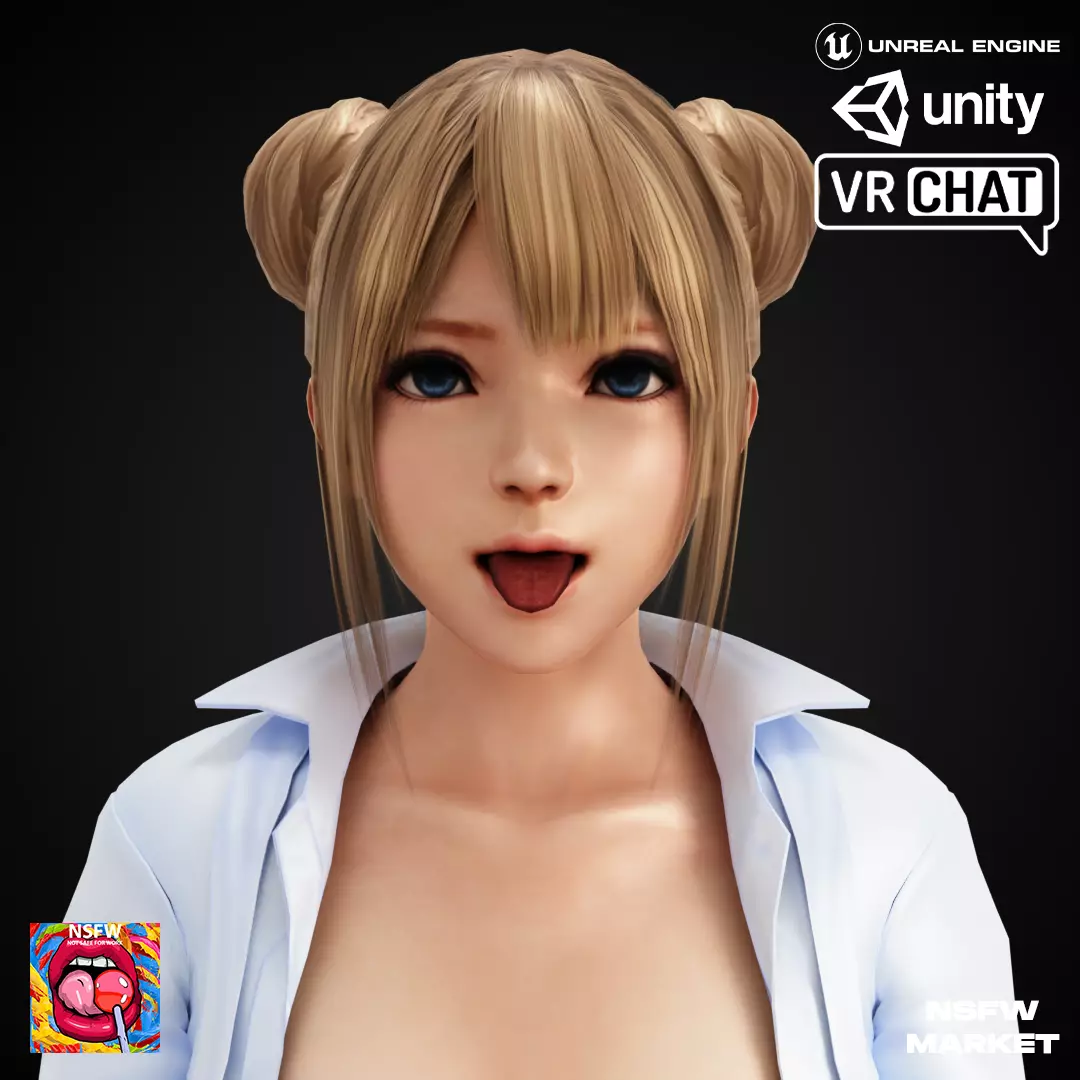 EXCLUSIVE EDITION RIGGED CHARACTER MARIE ROSE - SECRET CLASS Low-poly 3D model_0