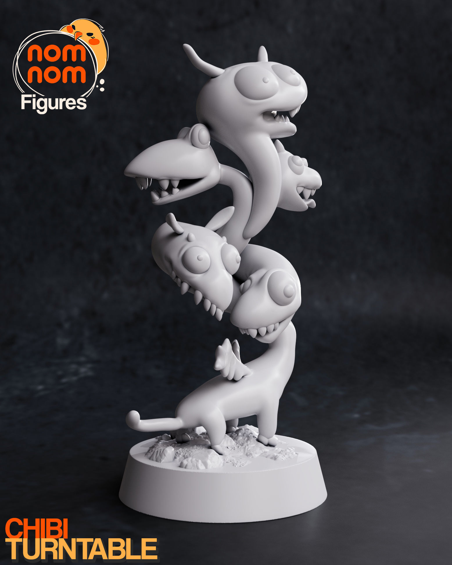 Chibi Derpy Tiamat 3D print model_6
