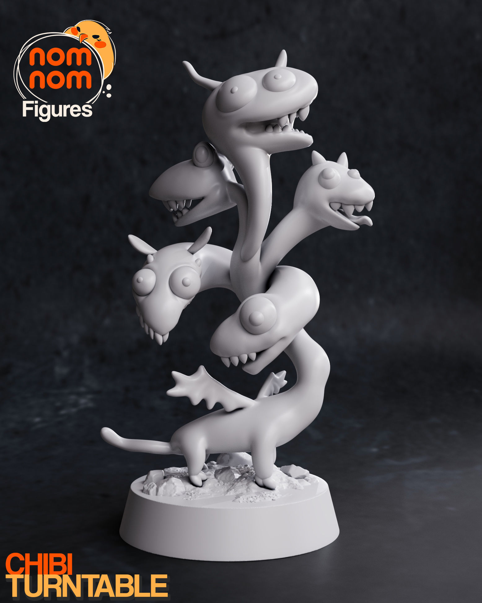Chibi Derpy Tiamat 3D print model_4