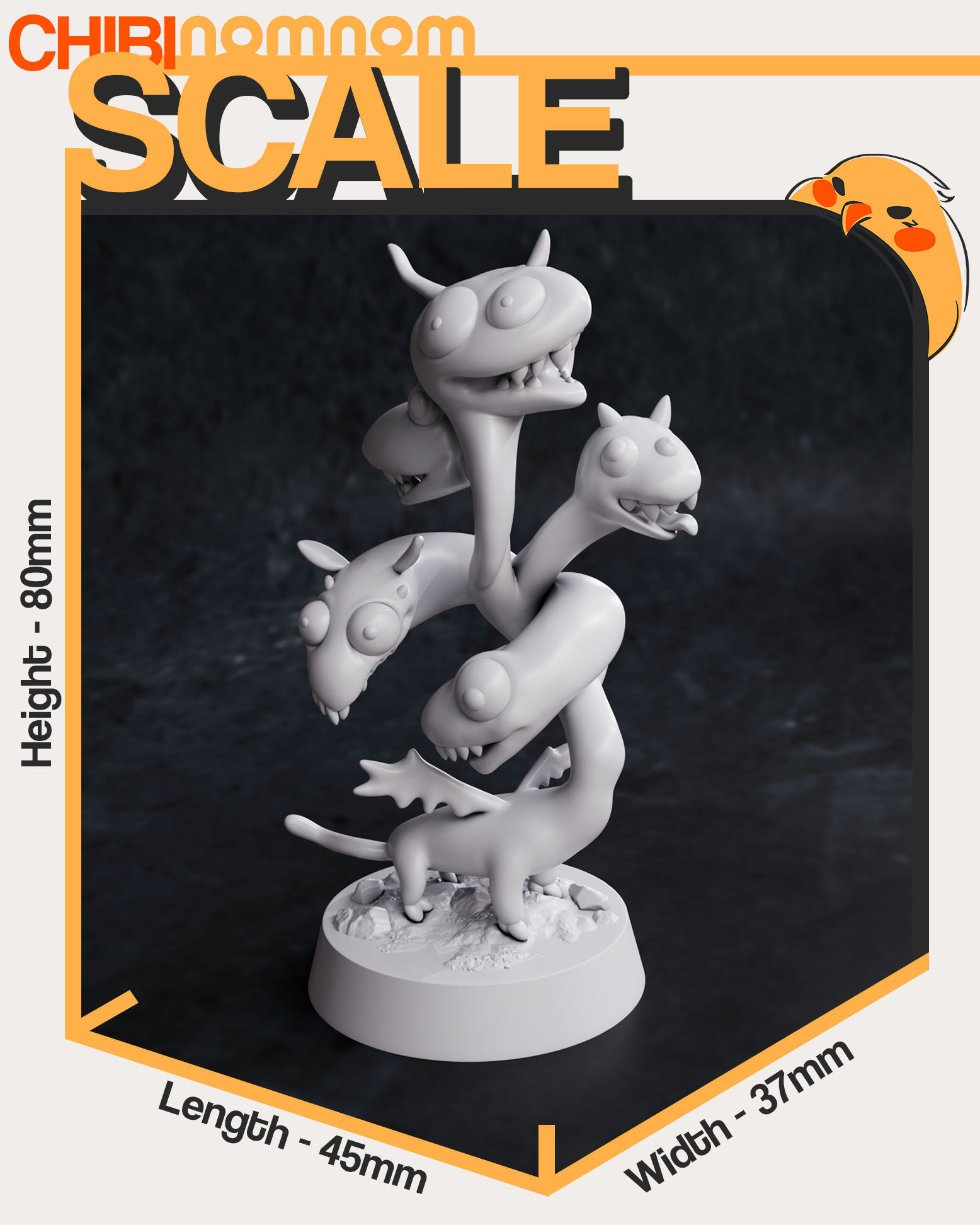 Chibi Derpy Tiamat 3D print model_2