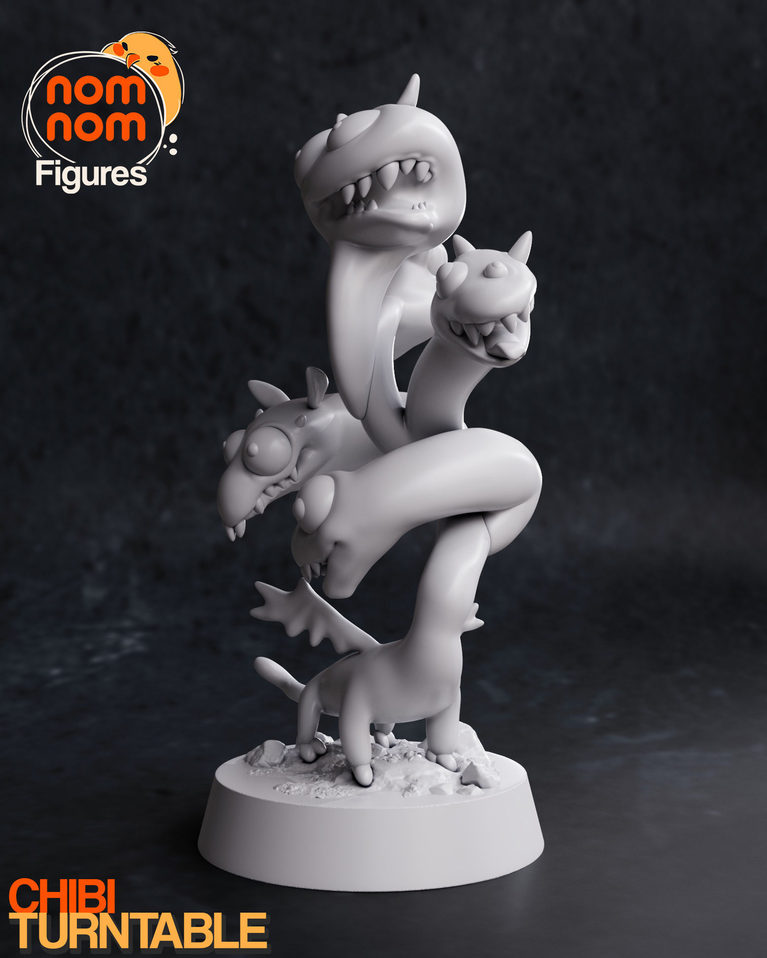 Chibi Derpy Tiamat 3D print model_5