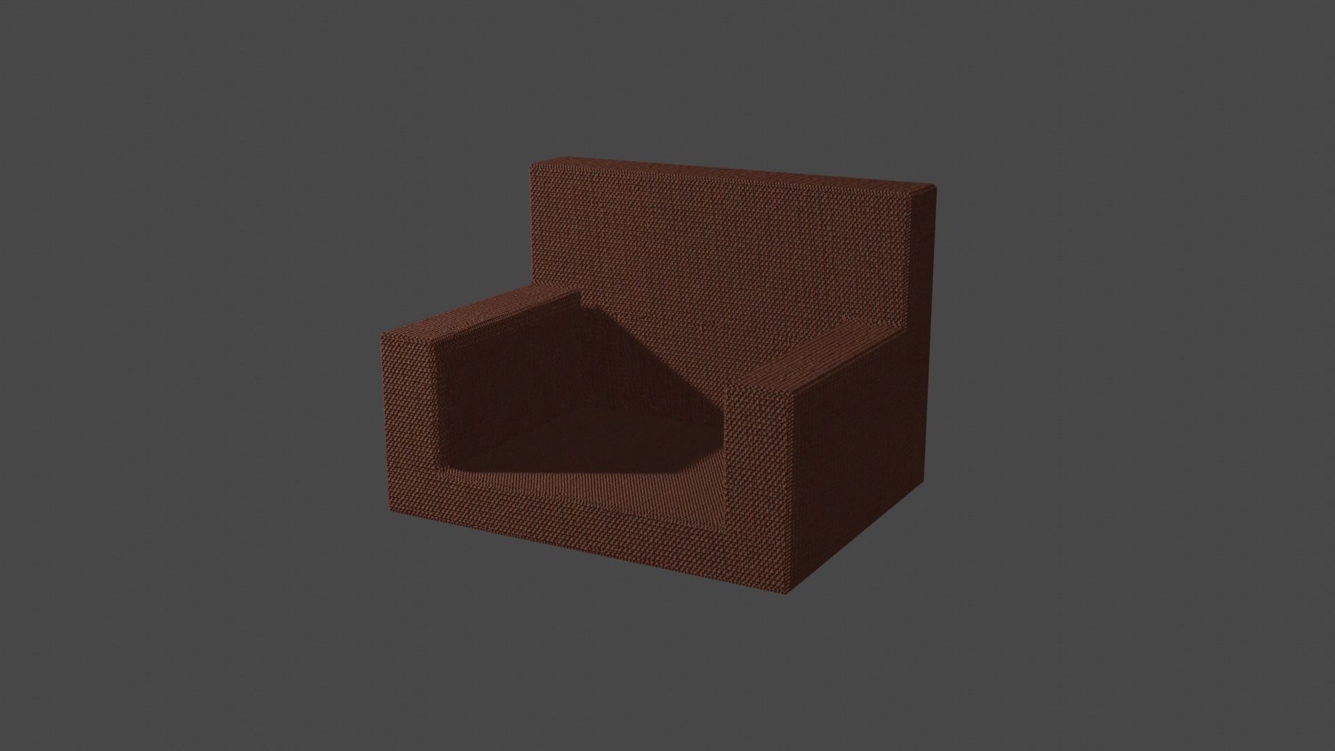 Simple Couch 3D model_3