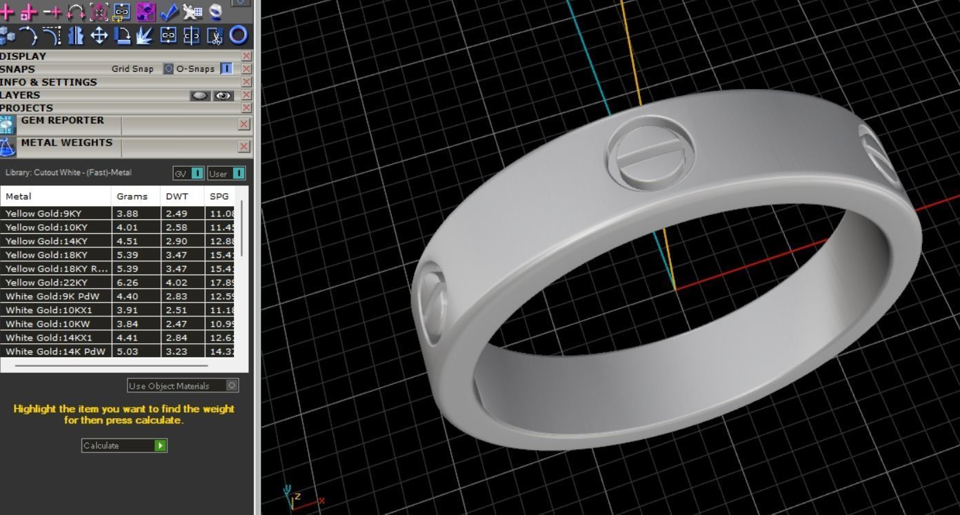 55 Rings 3D print model_5