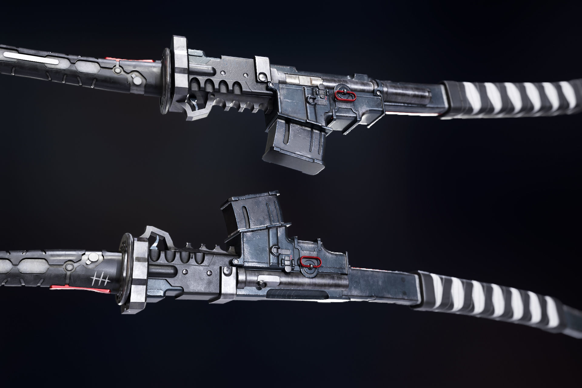 Muramasa sword Low-poly 3D model_9