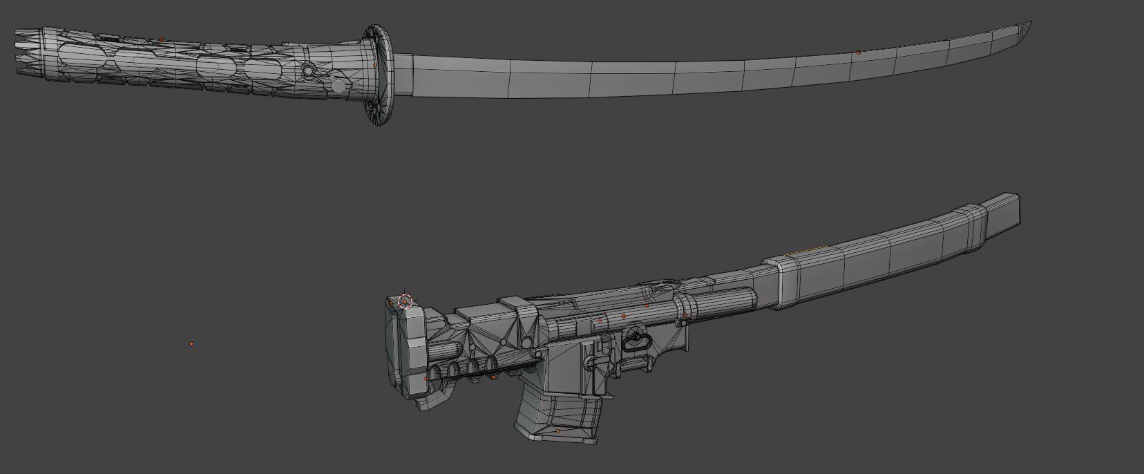 Muramasa sword Low-poly 3D model_5