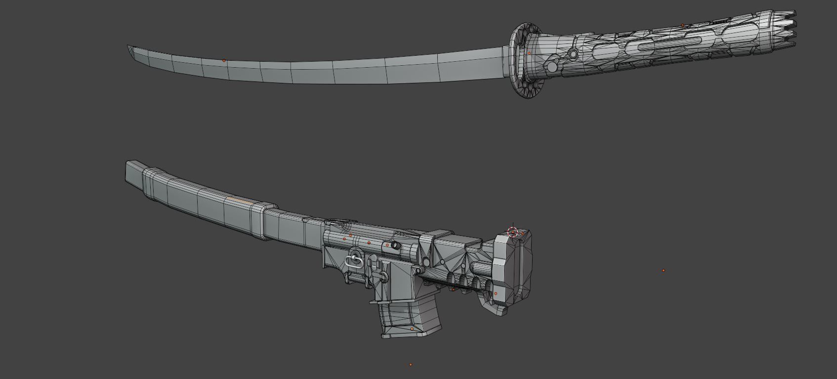 Muramasa sword Low-poly 3D model_6