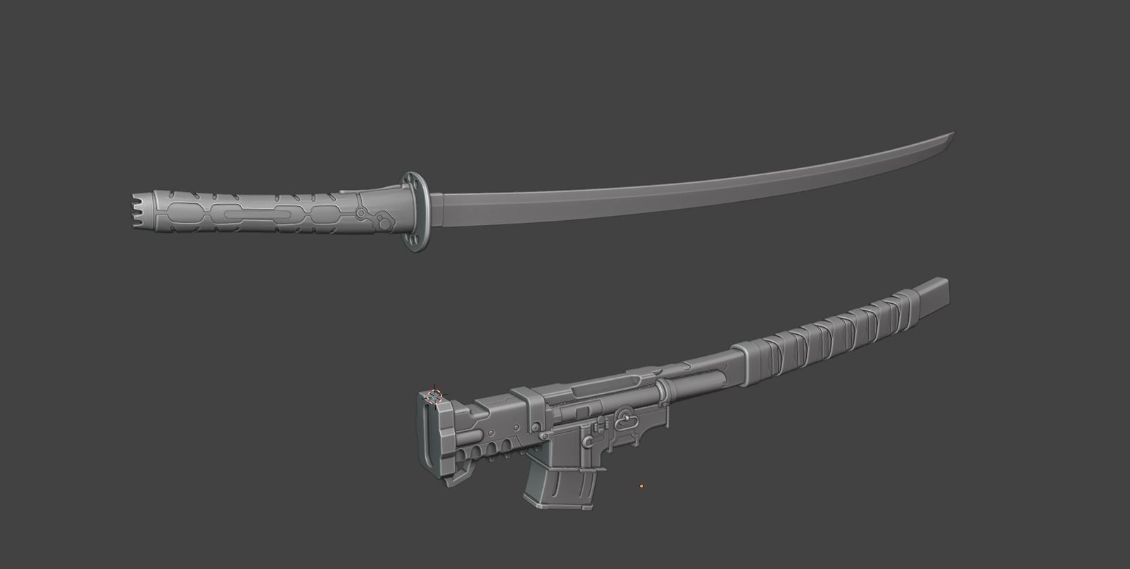 Muramasa sword Low-poly 3D model_15