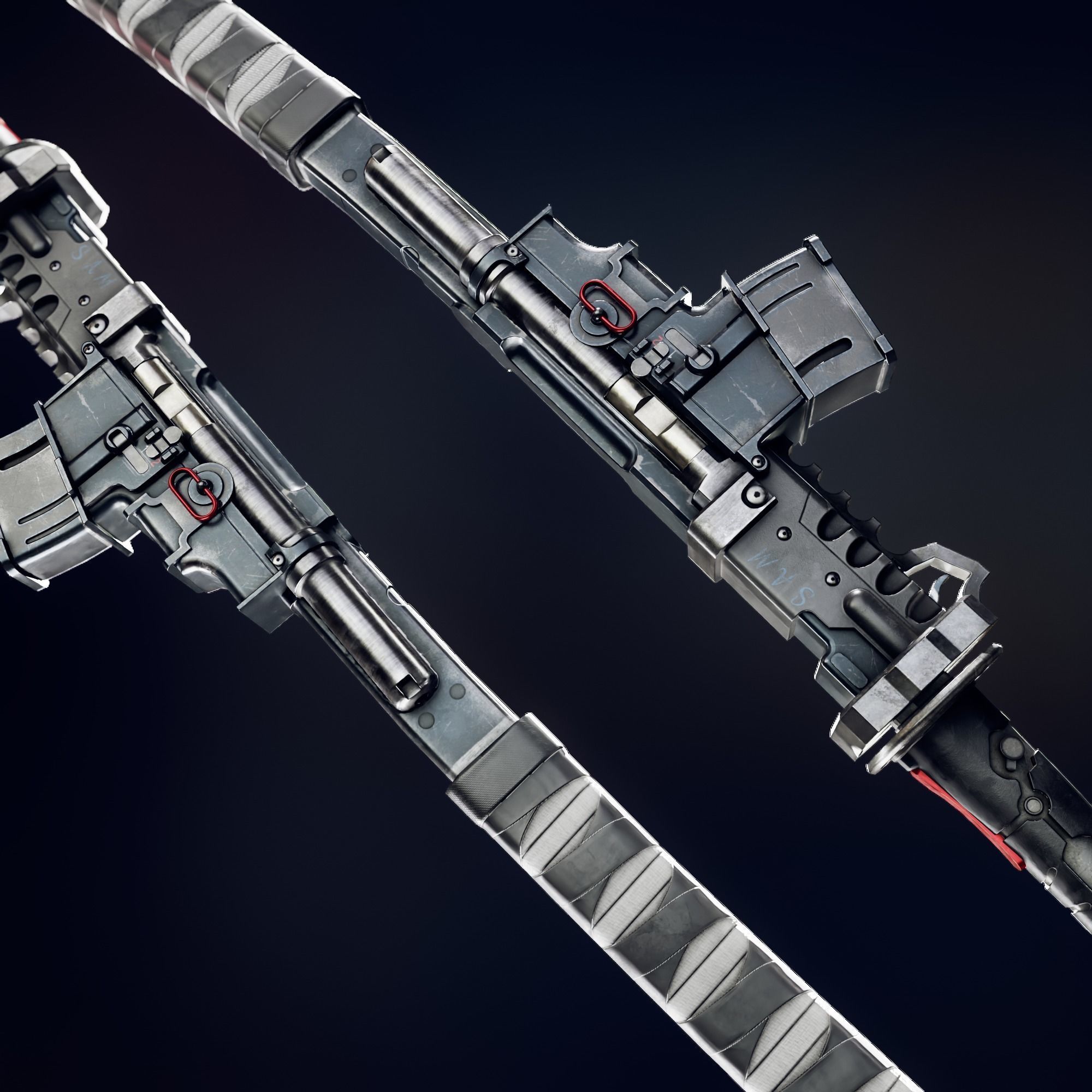 Muramasa sword Low-poly 3D model_11