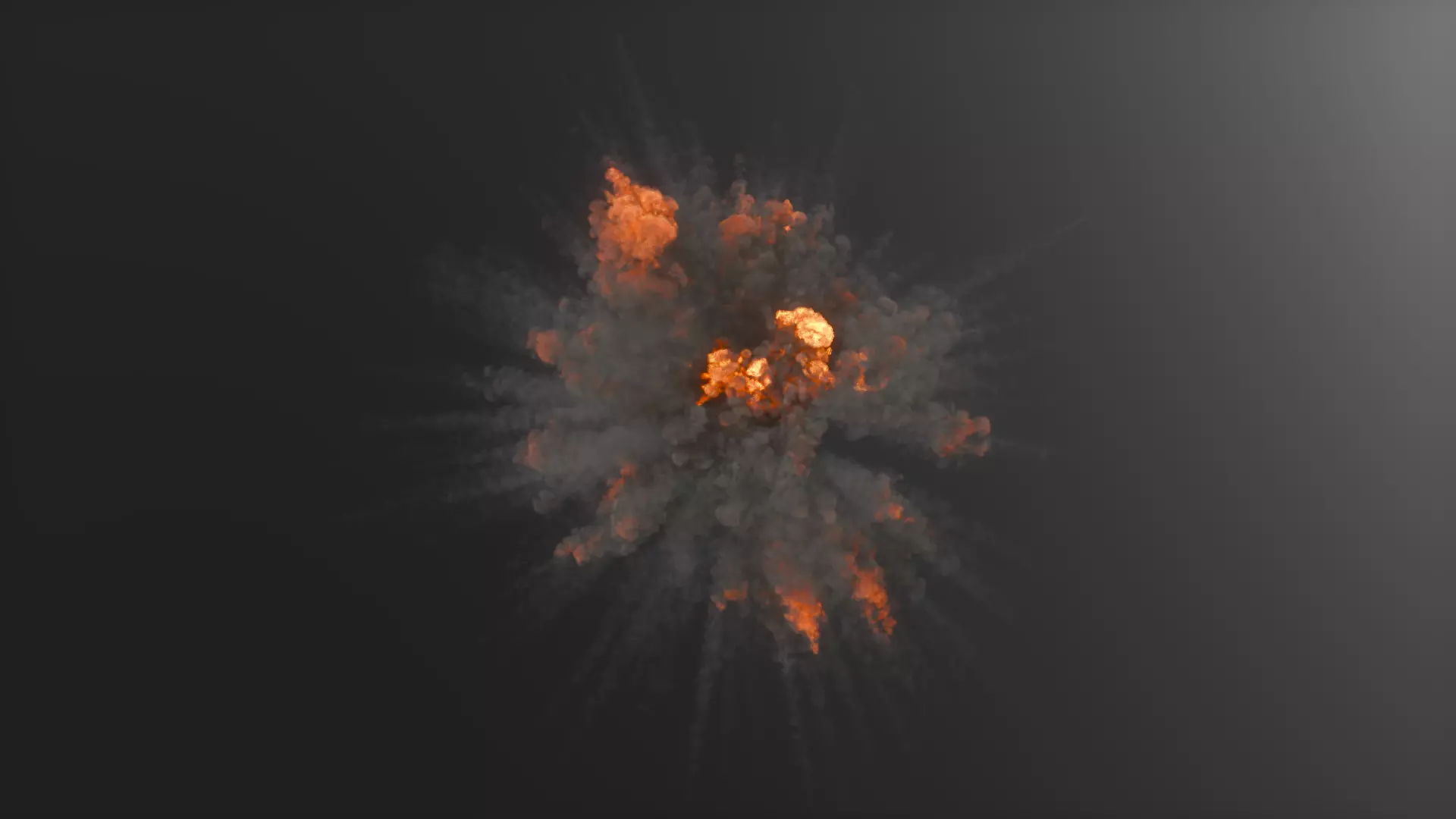 High Resolution Flak Midair Explosion 3D model_0