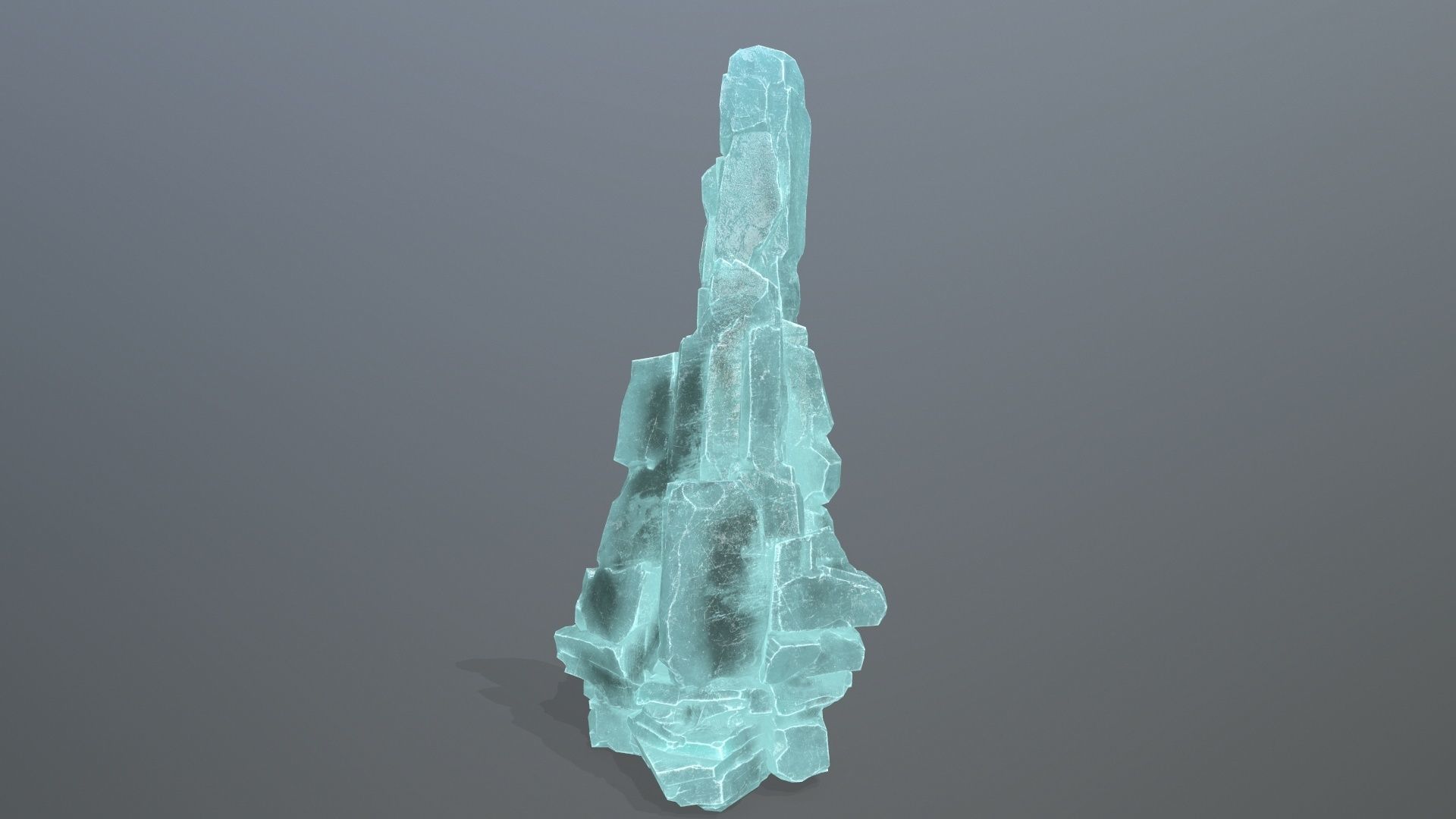 ice rocks Low-poly 3D model_13