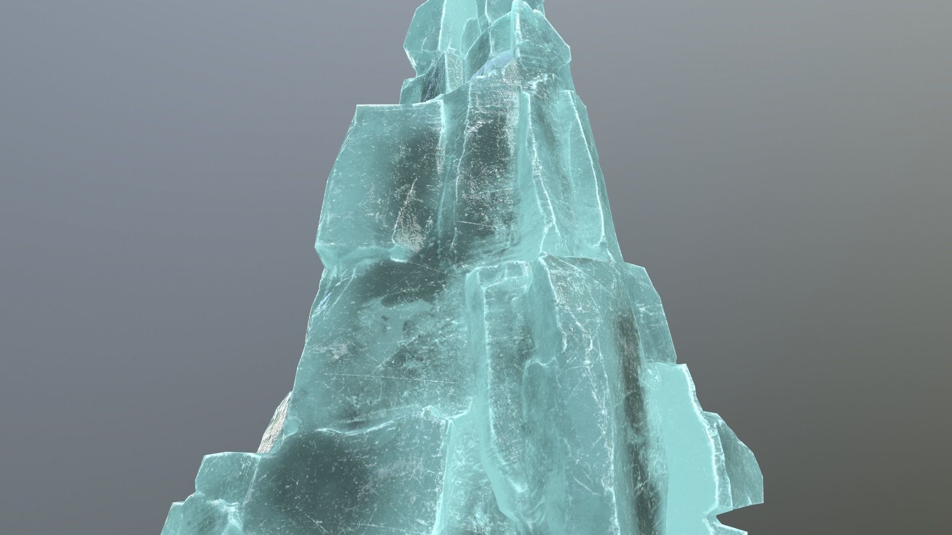 ice rocks Low-poly 3D model_10