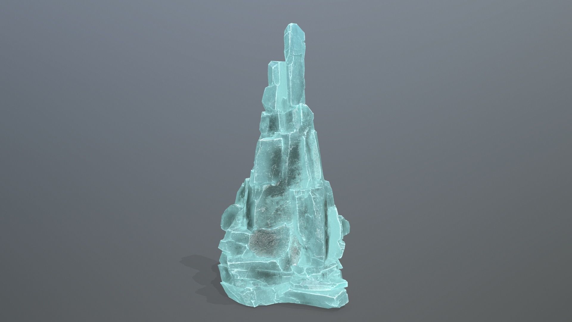 ice rocks Low-poly 3D model_11